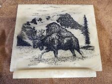 Elegance in Marble The Olivenhain Company USA  Moose in Water Mountain Scene picture