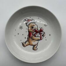 Disney Winnie the Pooh Christmas Time For Sharing Dinner Bowl 8.5” Holiday New picture