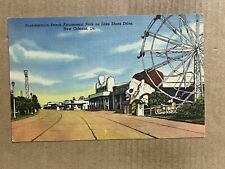 Postcard New Orleans LA Louisiana Pontchartrain Beach Amusesment Park Vintage PC picture