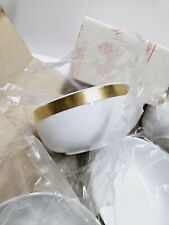 6 Vintage Rosenthal Cup Bowls White And Gold Set Studio Line GERMANY picture