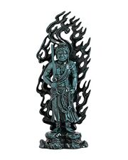 Buddha Statue Fudo Myoo Bronze Color Buddhist Sculptor Shu-un Makita #KU0838 picture