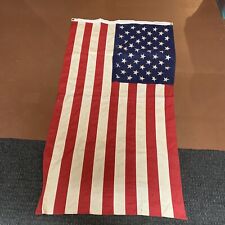 Vintage RELIANCE 50 Star USA American Flag  60” X 32”ANNIN & CO. BUNTING picture