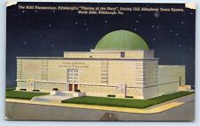 Postcard Buhl Planetarium, Pittsburgh PA linen 1940's J130 picture