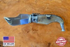 2.75” Spanish navaja pocket knife bull horn handle handmade unique - USA seller picture