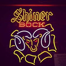 New Shiner Bock Ram Texas TX Beer Bar Light Lamp Neon Sign 24