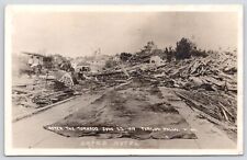 Postcard RPPC Grand Hotel in Ruins, Tornado June 22, 1919 Fergus Falls Minnesota picture