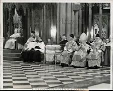 1939 Press Photo Right Rev. Michael LaVelle officiates pontifical mass in NY picture
