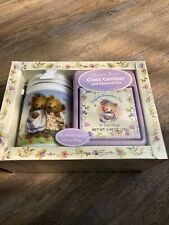 NIB Vtg Hallmark Mary's Bears Tea Party Gift Set Glass Canister & Flavored Tea picture