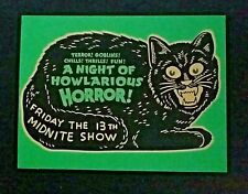 * Halloween * Postcard: Black Cat Advertising Vintage Image~Reproduction picture