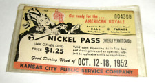 1952 Kansas City American Royal Nickel Pass picture