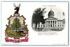 c1905 Freedom Unity Capitol Square Miles Admitted Montpelier Vermont VT Postcard picture