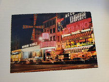Le Moulin Rouge Paris France Vintage Postcard- Cyrano - Unused picture