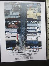 HOLLISTER MOTORCYCLE RALLY-1997 50th PICTURE poster picture