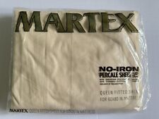 Sealed VTG Martex No Iron Percale Fitted Sheet Queen picture
