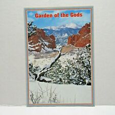 Postcard Pikes Peak Garden of the Gods Colorado Springs Collectible 4 x 6 picture