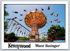 Postcard PA Kennywood Amusement Park Wave Swinger Swings Ride AU11 picture