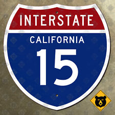 California Interstate 15 highway route sign 1957 San Diego Riverside 18x18 picture