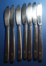 7 x GREECE GREEK ASTIR PALACE HOTEL Silver Plate KNIFES Designed by AFENTAKIS  picture