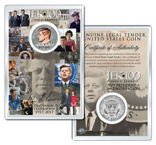 JFK100 Centennial Bday KENNEDY 2017 JFK Half Dollar Coin w/4x6 Display - Profile picture