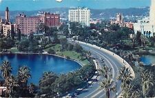 California CA Los Angeles Wilshire Boulevard Postcard Old Vintage picture
