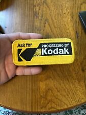 ASK FOR PROCESSING BY KODAK EMBROIDERED PATCH VINTAGE KODAK picture