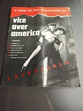 VICE OVER AMERICA MAG-1951-FRANK COSTELLO-DOPE-CRIME-  Uncensored N.R. De Mexico picture