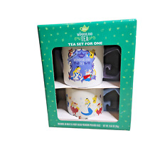 Disney Parks Alice Wonderland Tea Set For One 1-mug 1-Teapot 10-Teabags New Cute picture