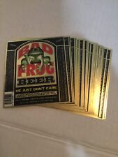 BAD FROG BEER label Lot Of 45 Wauldron Corp by Frankenmuth Brewery MI 12oz picture