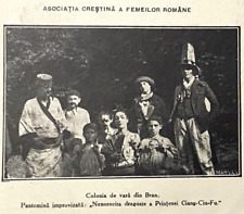 Vtg Postcard Christian Association of Romanian Women, Costumed Pantomime Actors picture
