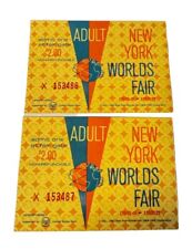Vintage Original 1964 1965 New York World's Fair Adult Ticket Pass picture