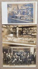 1910'S RPPC POSTCARDS...FAMOUS OMAR CIGAR STORE IN SAN DIEGO CALIFORNIA LOT OF 3 picture