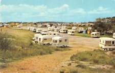 Burley England view of Holmsley Camping Site at New Forest vintage pc Z51003 picture