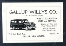 1951 Willys Jeep station wagon art unusual local Gallup NM vintage print ad picture