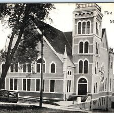 c1910s Mineral Point, WI First congregational Church Litho Photo Postcard A120 picture