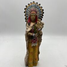American Native American Chief Statue Art 12” Tall, Nice   picture