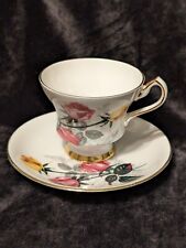 Vintage Royal London Bone China Porcelain Rose Tea Cup & Saucer England 1952 #89 picture