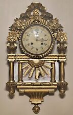 Westerstrands Toreboda Sweden Gilt Carved Rococo Neo Classical Cartel Wall Clock picture