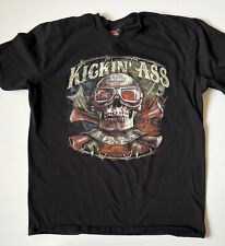 HARLEY DAVIDSON KICKIN' ASS - Men's DALLAS TEXAS Black T Shirt -X-Large - XL picture