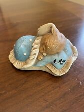Charming Vtg Pendelfin Rabbit Figurine Snuggles Bunny In Bed Made In England picture