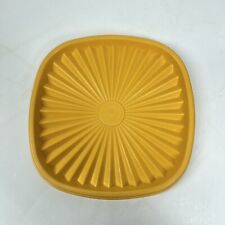 TUPPERWARE YELLOW Gold SERVALIER 6 1/4 INCH BOWL REPLACEMENT LID 841-20 picture
