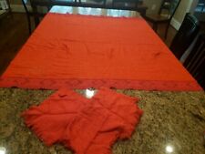 Vintage Table Cloth With 5 Napkins/ Craft Material picture