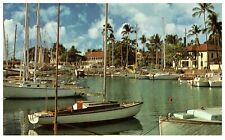 Historic Beautiful Lahaina Maui HI; Waterfront Pioneer Inn & Courthouse Postcard picture