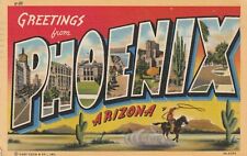 1944 San Diego, Cali. PM, Greetings / Phoenix Ariz. Soldier Letter, Cowboy, 1043 picture