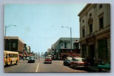 Postcard Vtg California Pomona Looking East Of 2nd Street View Busy City picture