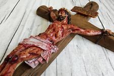 Realistic Crucifix Christ Wound for Meditation The Solemn Suffering Crucifix picture