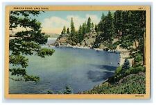 A View Of Rubicon Point Lake Tahoe California CA Unposted Vintage Postcard picture
