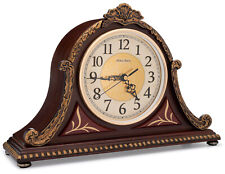  Olden Days Mantel Clock with Real Wood, 4 Chime Options, Antique Vintage Design picture
