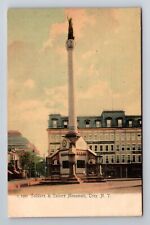 Troy NY-New York, Soldiers and Sailors Monument, Antique Vintage Postcard picture