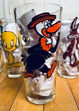 Vintage 1973 Looney Tunes Pepsi Drinking Glasses Speedy Gonzales Pepe Le Pew picture