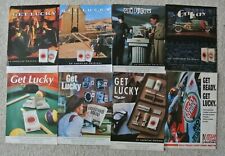 8 Amazing VINTAGE Newspaper Ads LUCKY STRIKE - GET READY - GET LUCKY from Spain picture